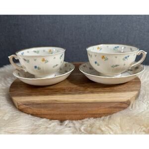 Vintage Teacup and Saucer Four Piece Set